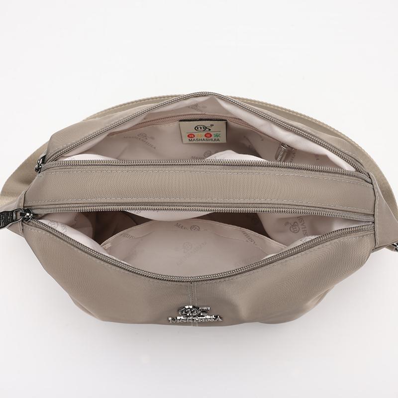 Nylon Crossbody Bag Women's Large Capacity Multi-compartment Shoulder Bag