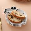 New Creative Cute White Bear Shape Bread Small Plate Household Snacks Snack Plate Hot Pot Dipping Saucer