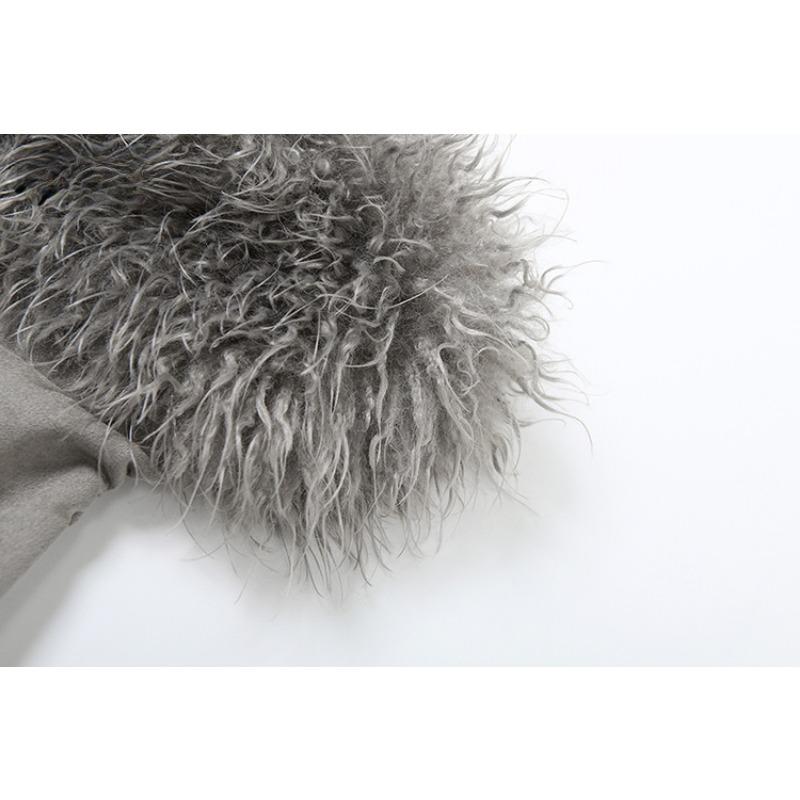 Sylcue Zimní Sestra Párty Zralé Sexy Upnuté Horké Krásné Elegantní Sladké Jemné Dámské Krátké Šedé Flokované Šaty