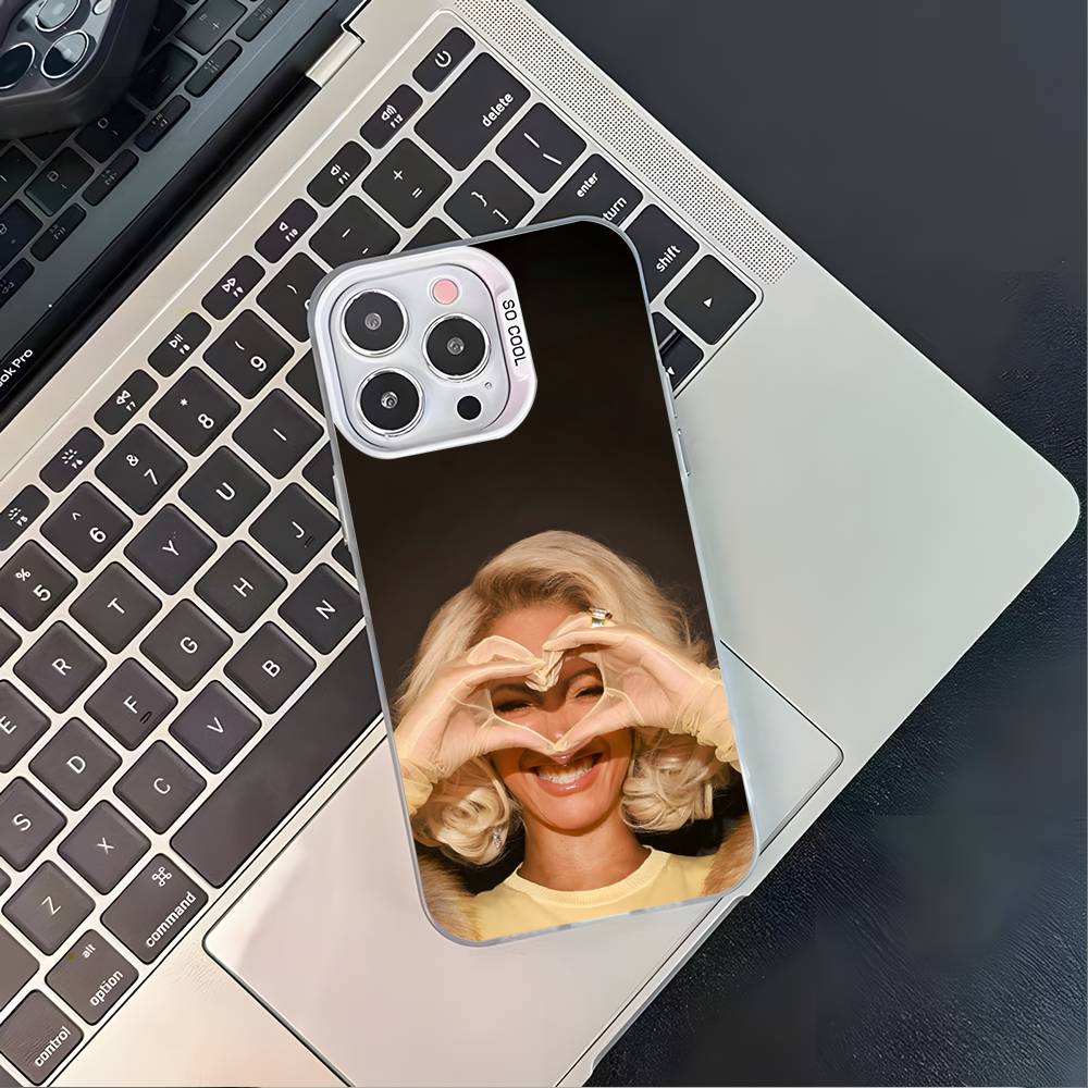 

Singer B-BeyonceS For iPhone 17,16,15,14,13,12,11,Mini,Pro,E,SE4,XS,MAX White Shockproof Candy Matte Cover iPhone17Promax