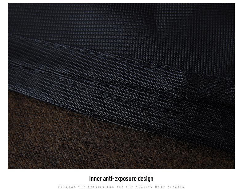 Women's High-Waist Brown Wool Midi Skirt with Slit - Autumn/Winter 2025 Collection