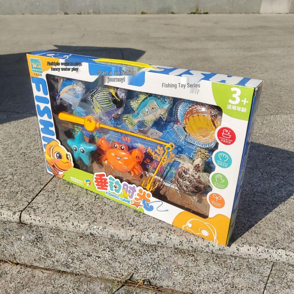 Children's Magnetic Fishing Game: Educational Ocean Simulation Toy