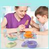 Wooden Simulation Colored Afternoon Tea Kitchen Utensil Set Children Toys For Toddler Development