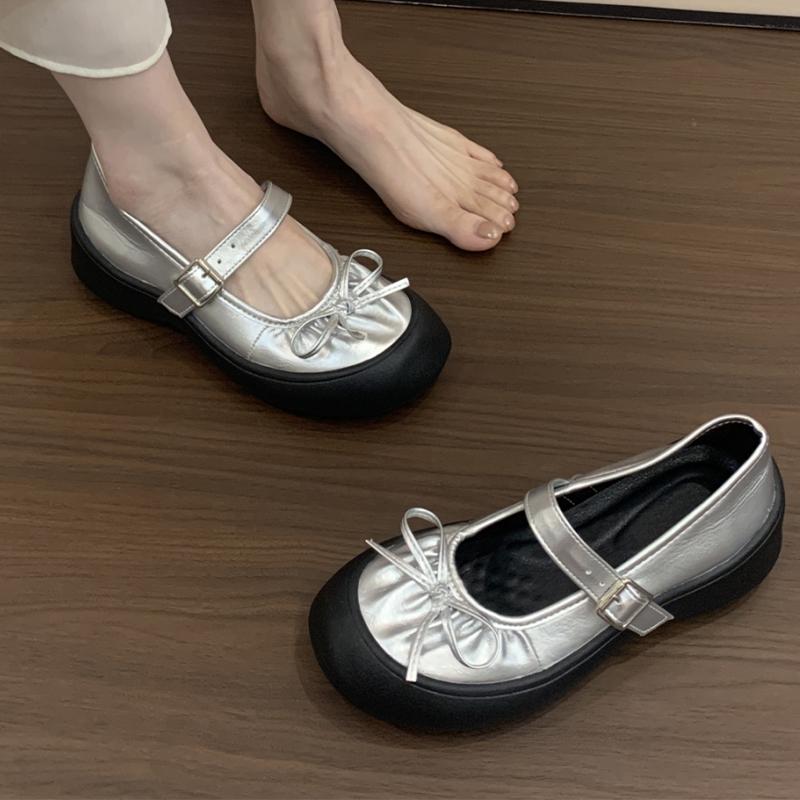 

Fashion Flats Casual Women Sport Shoes Bow Shallow Loafers Shoes Fashion Woman Sneakers 2025 Autumn Designer Cozy Zapatillas De Mujer 35 серебряный