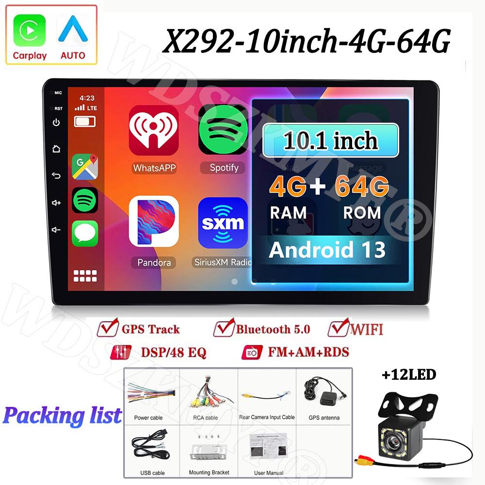 7"/9"/10" Universal 2Din Car Radio 4GB Android 13 Carplay Android Auto GPS BT Automotive Multimedia Car Intelligent Systems
