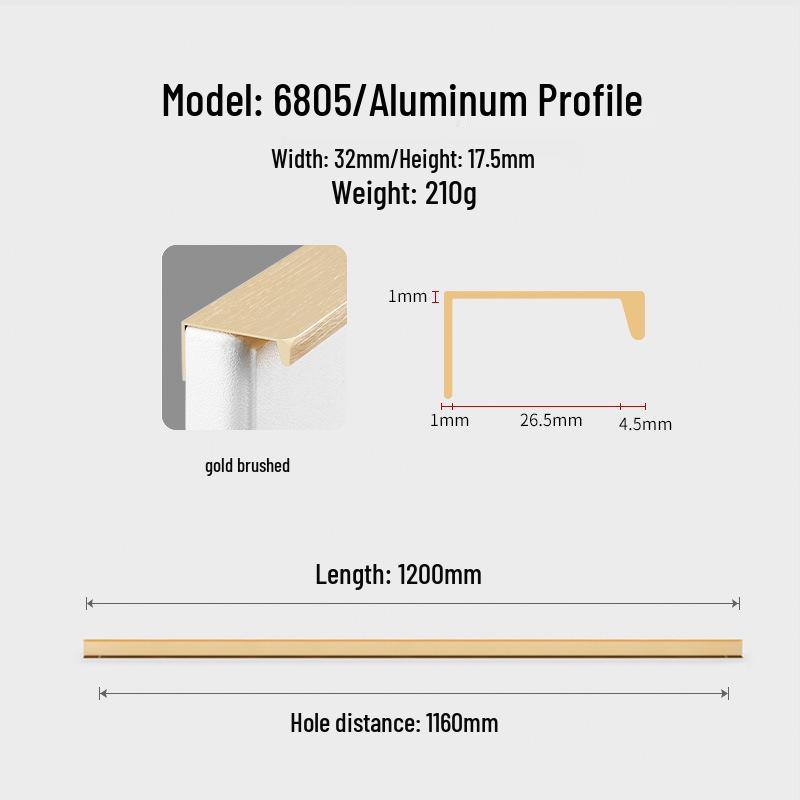 Modern Minimalist Black Invisible Handle for Cabinet Doors and Drawers