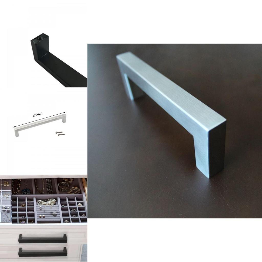 Möbelgriffe aus Edelstahl mit gebürsteter Oberfläche für Heimschränke und Aufbewahrungseinheiten