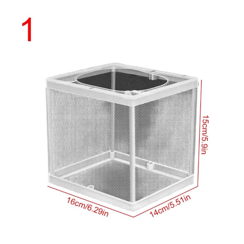 Suspended Aquariums Breeding Box Clear Isolation Net For Fishtanks With Easy Installation Plastic Nursery Divider