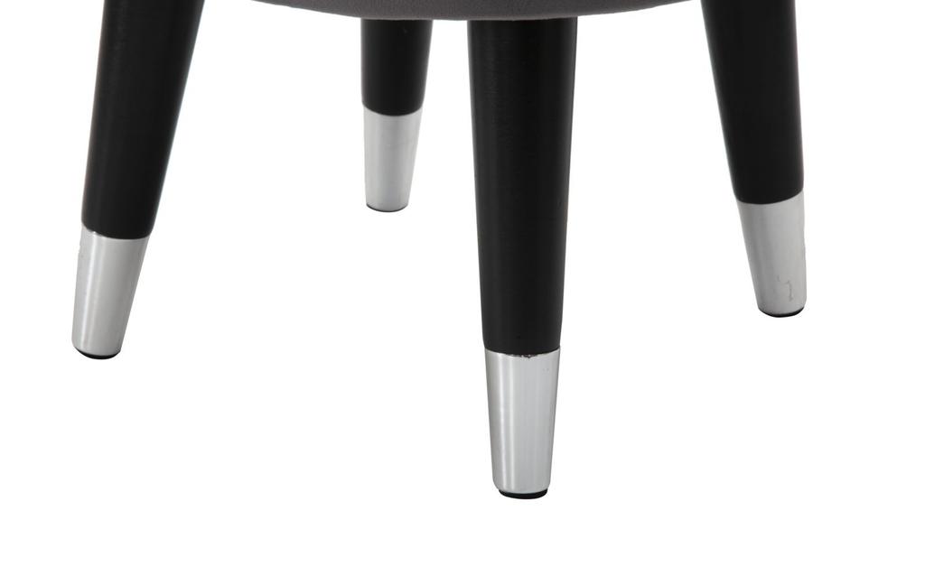 Bar Stool Paris Grey Silver Cm Ø 35X40,5
