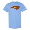 North Carolina Football State Shape - Hometown Pride T Shirt