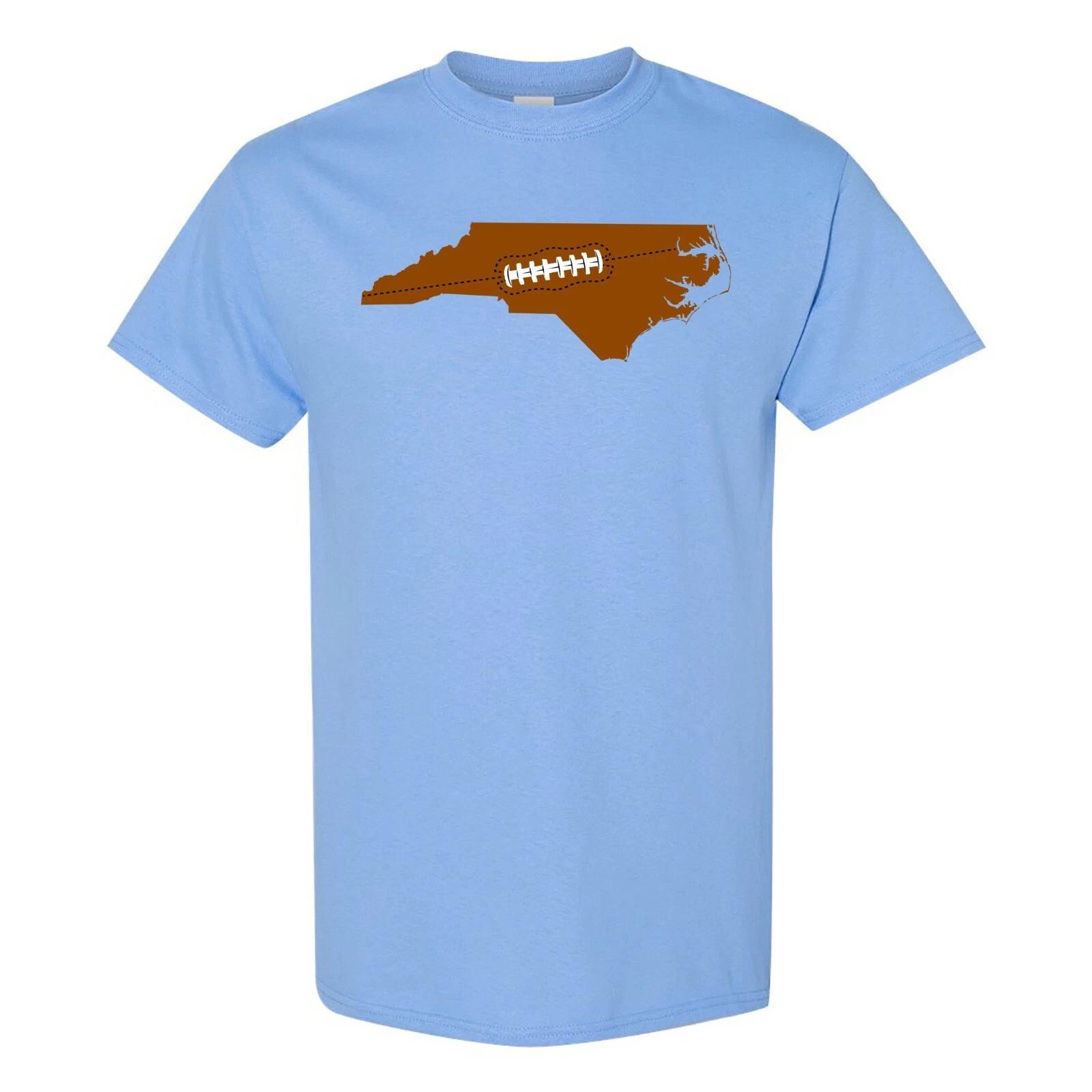 North Carolina Football State Shape - Hometown Pride T Shirt S