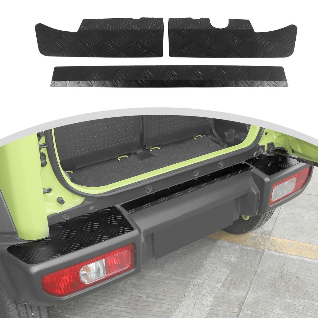 ANTC Rear Bumper Protector for Suzuki Jimny Jimny Sierra Stainless Easy Scratch Set of 1 JB64, JB74, Steel, Installation, Sticker, Resistant, (04