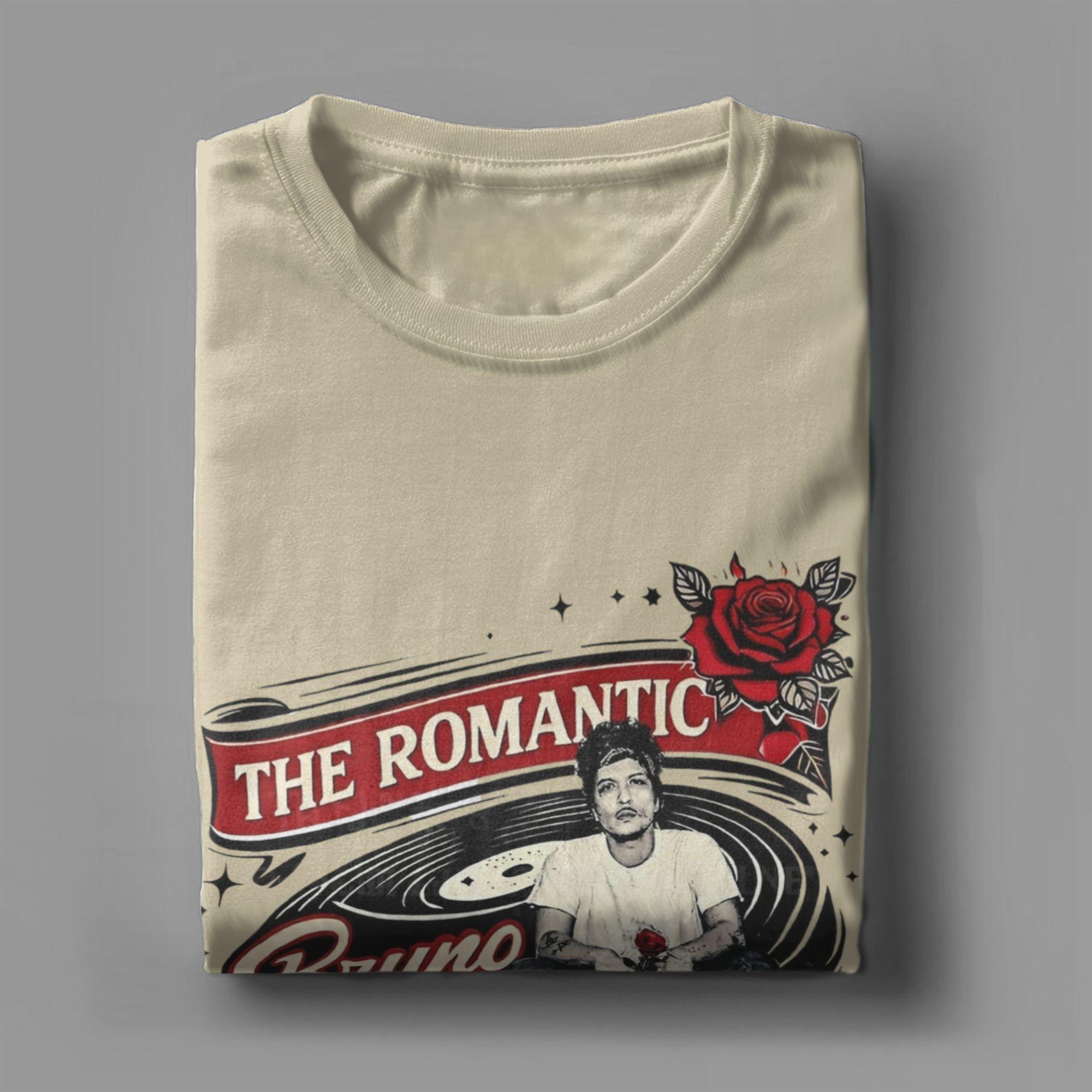 

Bruno Mars The Romantic Tour T-Shirts for Men Vintage Cotton Tees Round Collar Short Sleeve T Shirts Graphic Printed Clothes... S разноцветный
