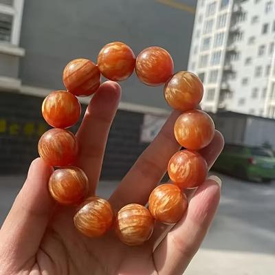 Fashion 1Pc Bracelet Bracelet Holiday Gift Popular Suitable for Both Men and Women Amber Wood  Handmade