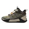 Li Ning Bambini Outdoor Pelle Sintetica Moda Antiscivolo Assorbimento degli Urti Caldo Mid-Top Scarpe Outdoor Scarpe Bambini Verde Sandalo YKEU012-25
