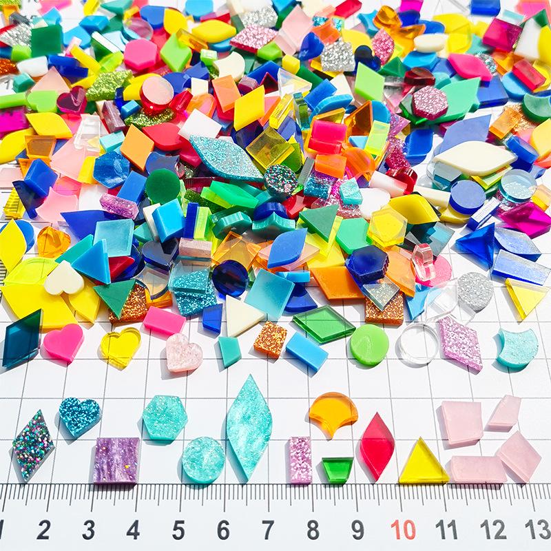 

200 г Разноцветные Трапециевидные Акриловые Мозаичные Элементы для DIY Рукоделия