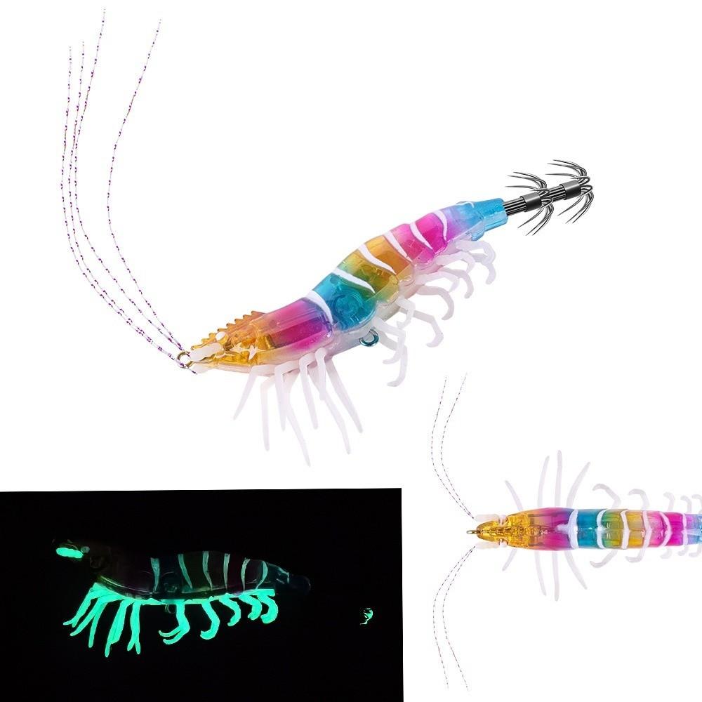 Luminous Squid Jig 7g/12g Octopus Bait Shrimp Slow Sinking Lure  Cuttlefish Fishing
