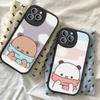 BUBU DUDU Cartoon Phone Case For IPhone 16 15 14 11 12 13 Pro Max Plus Back Leather Shell