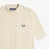 FRED PERRY [Womens] Textured Knit Top - Oatmeal Afpf2519118-691