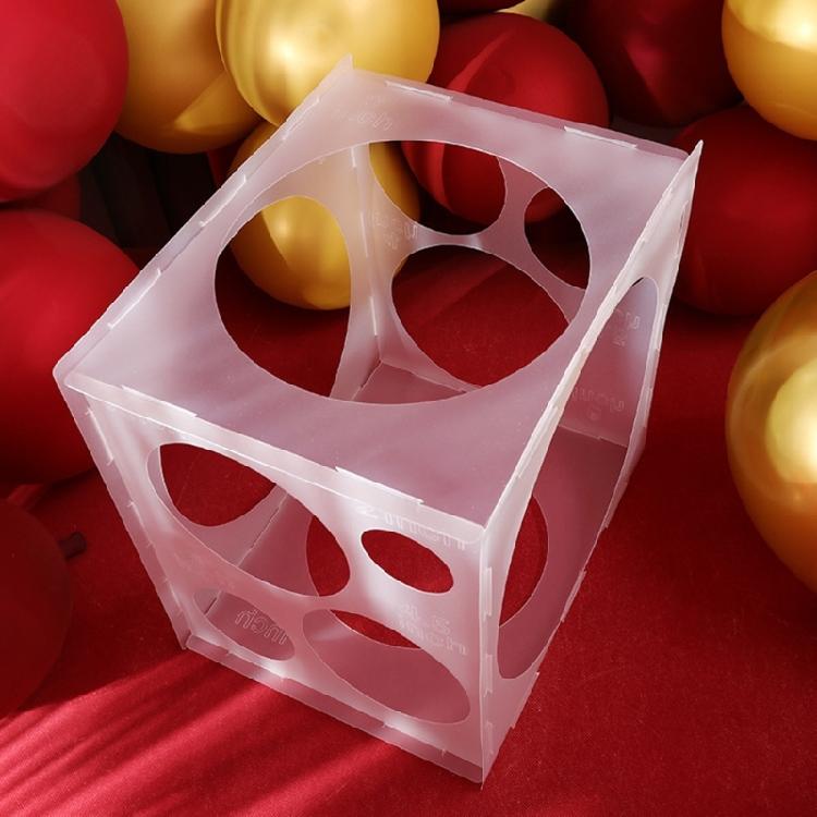 Plastic Balloon Sizer Box Cubes Balloon Size Measurement Tool Collapsible Decors