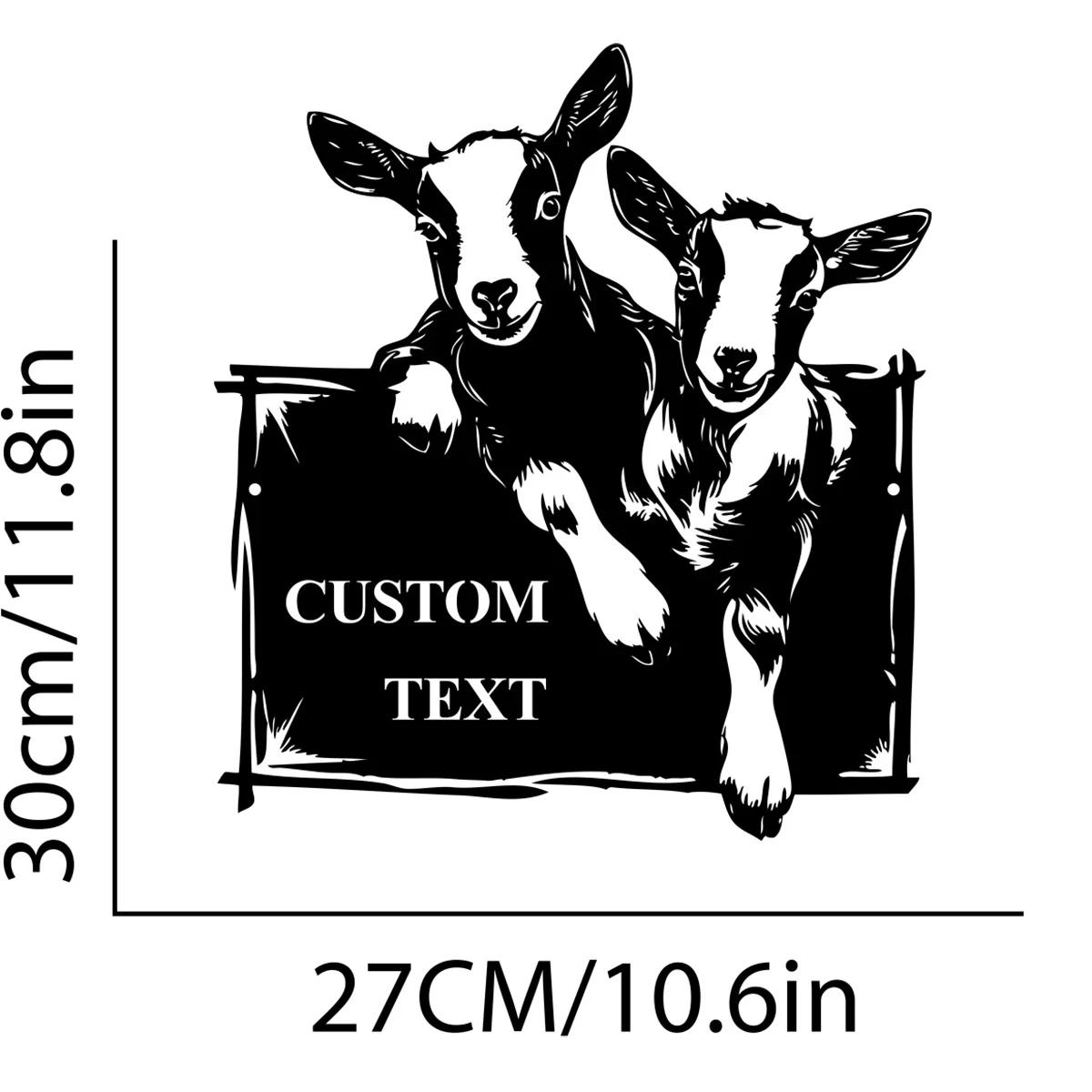 Персонализированная металлическая табличка для фермы, деревенский настенный декор в подарок фермеру, именная табличка для ранчо на заказ, прочная алюминиевая табличка для дома