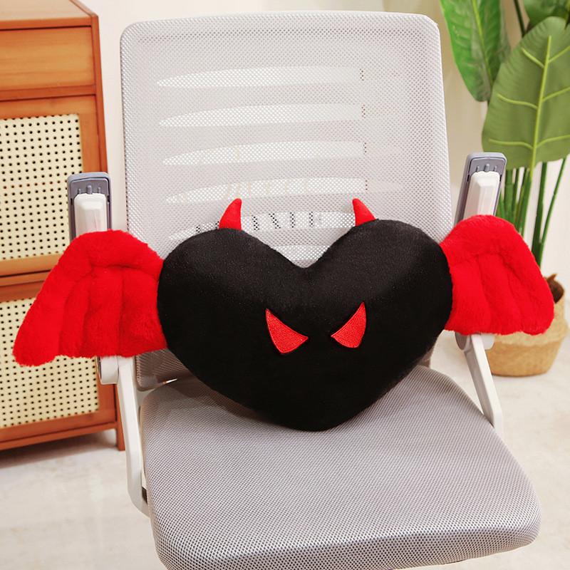 Demons Angels Car Neck Waist Support Pillows Plush Toy Stuffed Doll Gift Kids