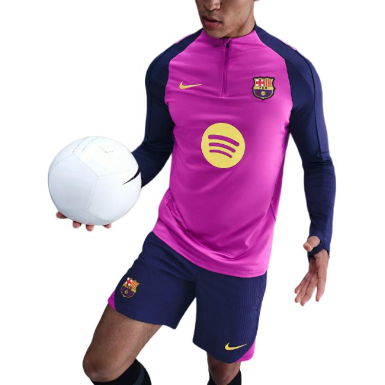 Nike Koszulka z długim rękawem i kołnierzykiem stojącym, dopasowana, z wzorem logo, męskie topy HJ7774-552