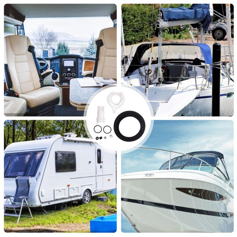 42049 Replacement RVs Toilet Water Valves Assembly RVs Toilet Parts for Style II Toilet Water Valves Style II Kit