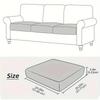 Jacquard Elastic Sofa Cover Solid Color Anti-dirty Couch Seat Slipcover Four Season Universal Outdoor Chair Seat Cover for Home