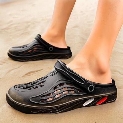 New 2024 Summer Men's Slippers Fashion Comfort EVA Beach Flat Bottom Sandals Men's Casual Breathable Hole Shoes Big Size 49