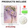 Handmade DIY Pearl Painting Purple Flowers Theme Bedroom Living Room Frameless Diy Handmade Sticky Diamond Creative Canvas Painting
