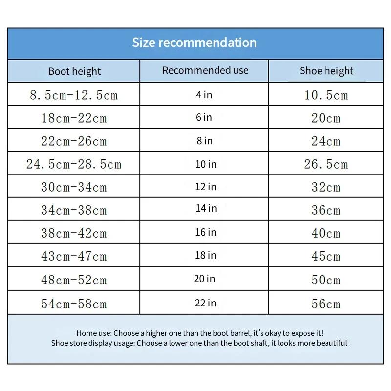 1Pcs Boot Shaper Stands Form Shoe Protector Inserts Tall Boot Support Keep Tube Shape for Women Men Plastic Long Boots Support