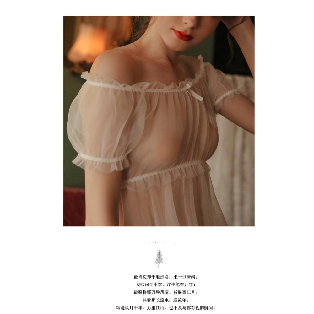 Sexy Chiffon Skirt Large Size Sex Pajamas Women's Transparent Sex Underwear Pure Desire Temptation Teasing Bed Wholesale