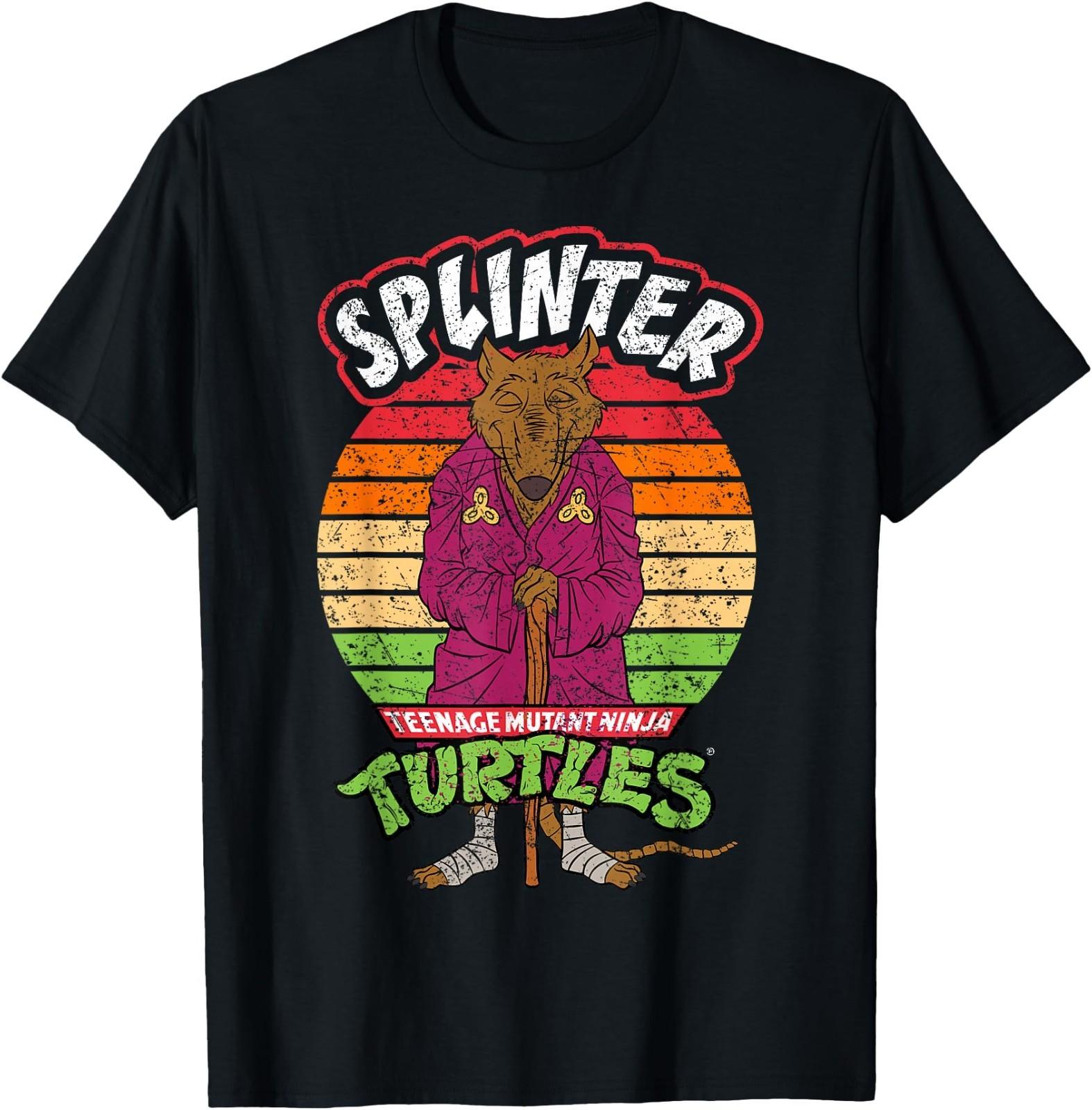 Teenage Mutant Ninja Turtles Splinter Ready For Action T-Shirt S