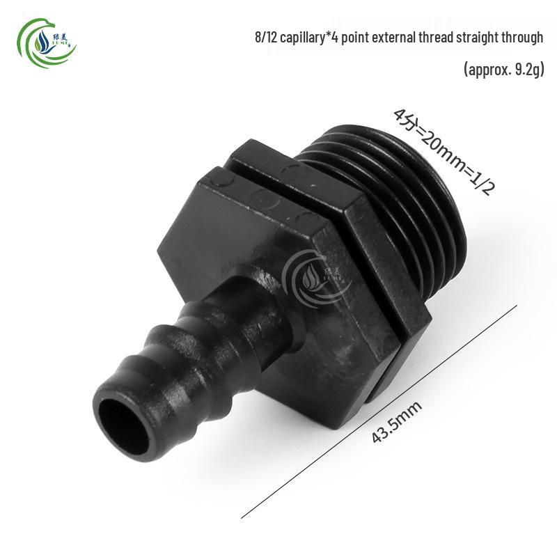Capillary Fittings Set: 8/12 Straight, Elbow, Tee, 9/12 Connector, Garden Irrigation Auto-Watering