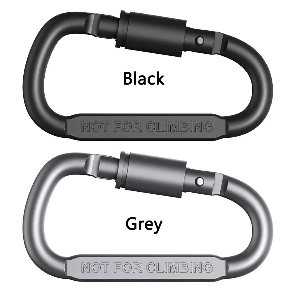 D-ring Locking Carabiner Clip D Shape Snap Clip Lock Buckle Multifunctional Small Carabiner Clips Fishing Climbing Acessories