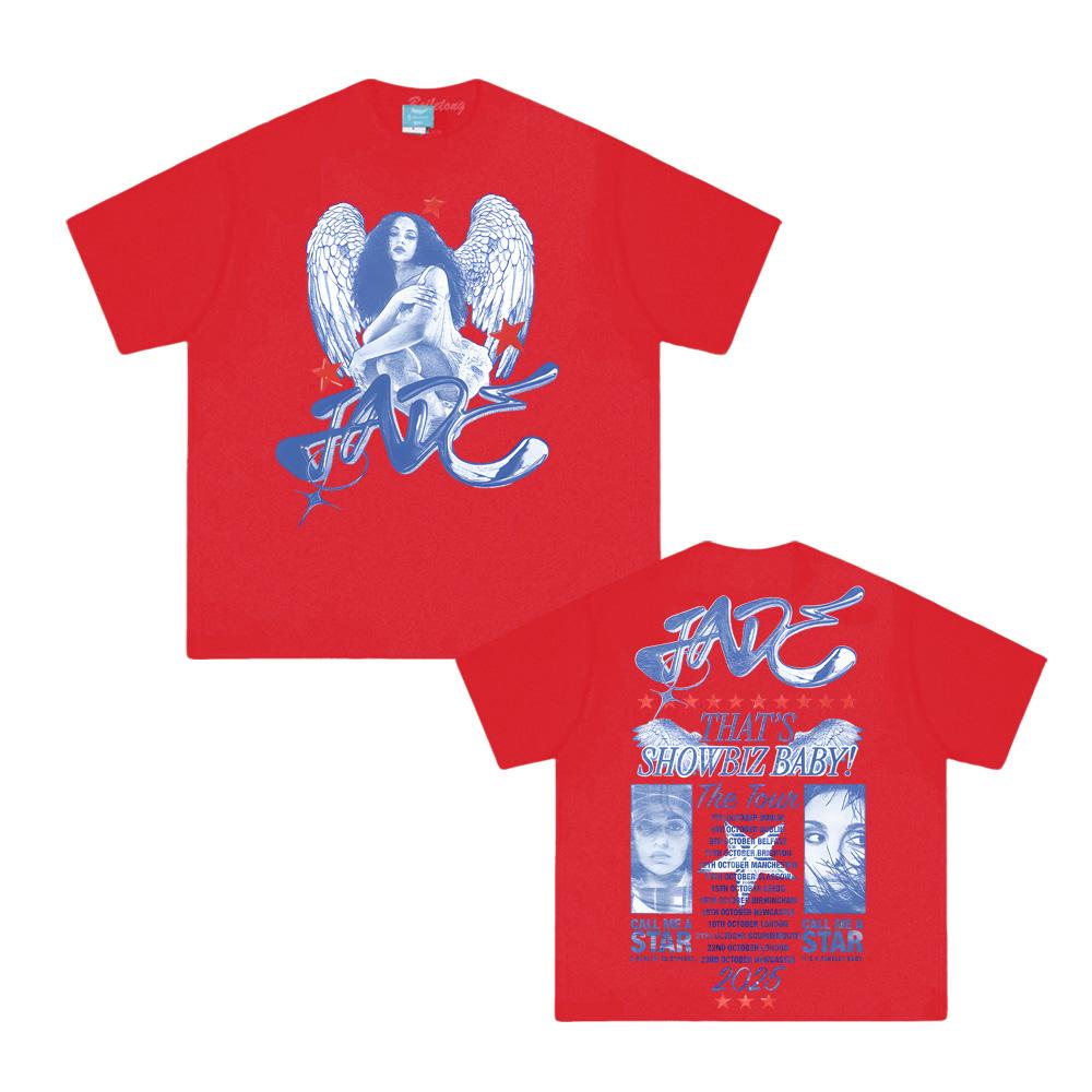 Jade Thirlwall T-Shirt THAT'S SHOWBIZ BABY! THE TOUR DATEBACK TEE Summer High Quality Graphic Tshirt Unisex 100% Cotton Tops