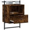 Wall Mounted Nightstands (Set of 2) Smoked Oak Finish 40 x 30 x 61 cm Engineered Wood
