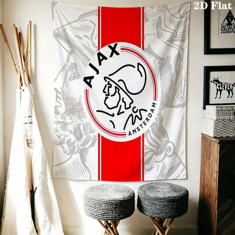AFC Ajax Poster (2) Wall Hanging Printed Fabric Blanket Decorative Tapestries for Bedroom Living Room Home Decor