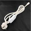 White European 3-Pin Desk Lamp Power Cord with VDE Standard AC Cable and CE 303 Control Switch.