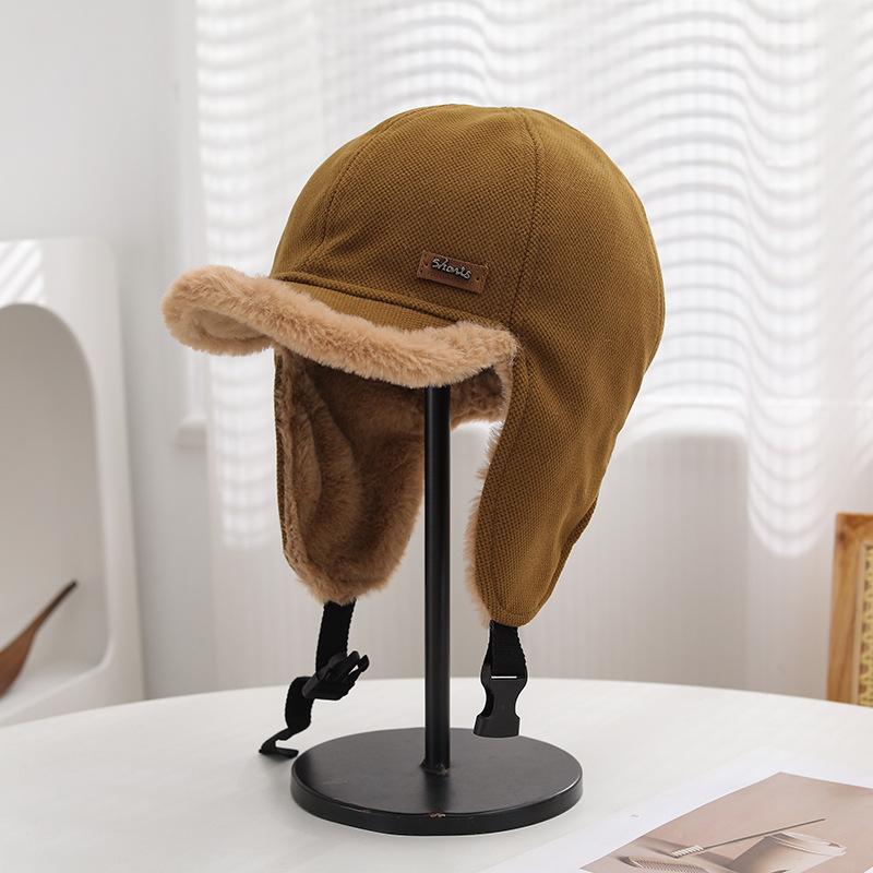 Fashion Velvet Ear Protectors Children Autumn and Winter Cycling Warm Cap Fashion Cold-proof Flying Hat