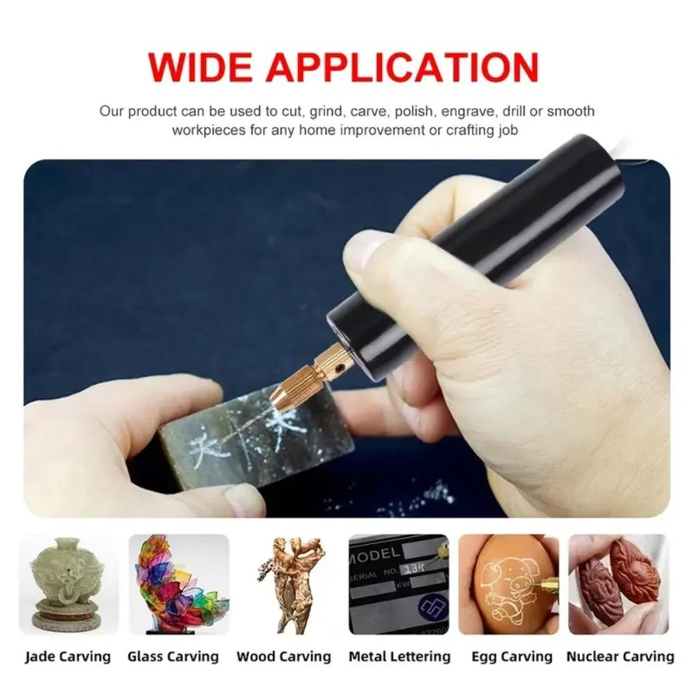 Handheld Mini Electric Drill DIY USB Tool for Epoxy Resin Jewelry Wood Craft Engraving Pen