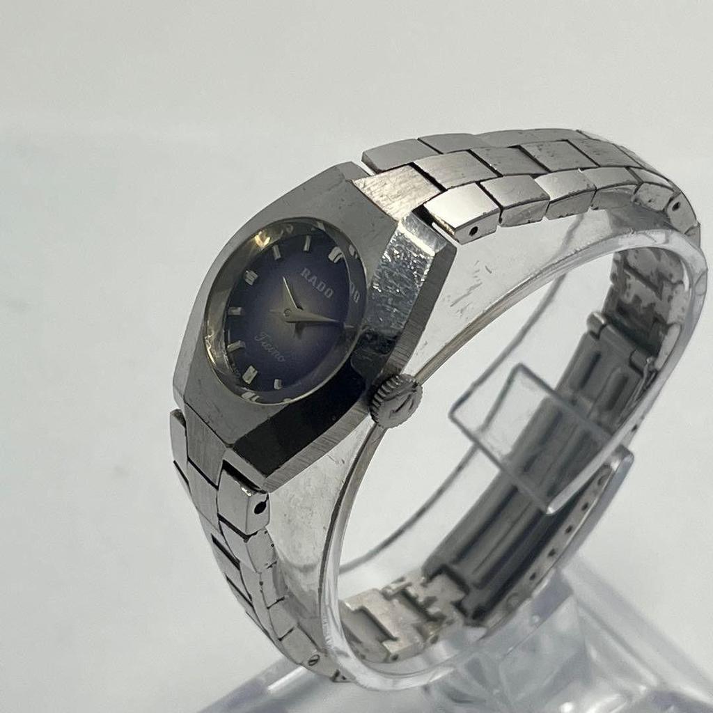 Used Rare Rado Ticino Vintage Purple Dial Manual Winding Working Ladies