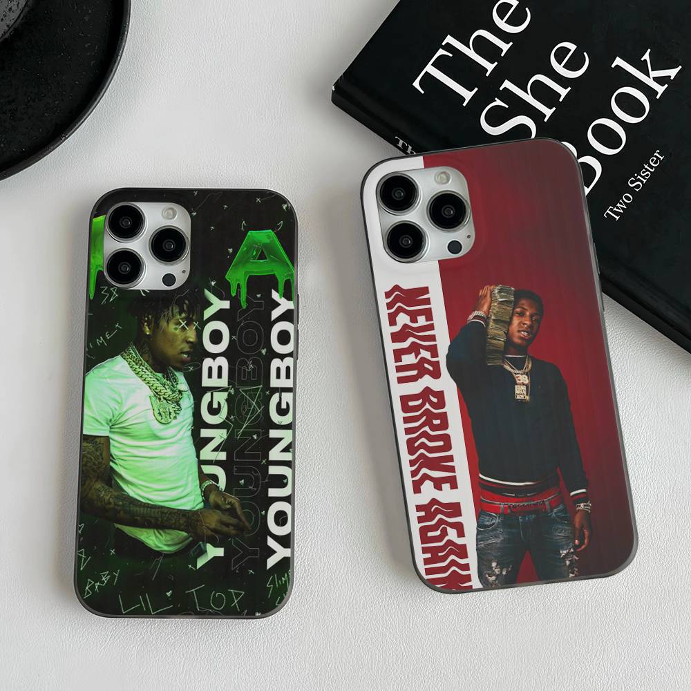 Rapper Youngboy Never Broke Again Phone Case For IPhone 17 16 15 14 13 12 11 Corrugated Frosted Soft Cover Anti-Slip