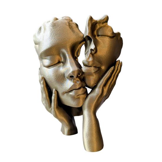 

Women Face Art Statue Abstract Thinker Figurine Tabletop Decorative Face Sculpture for Home Office Room Desk TV Stand Coffee Table Decor