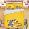 Tom and Jerry Anime Home Bedroom Comforte Nordic Polyester Material Suitable for Children and Adults 3-piece Set
