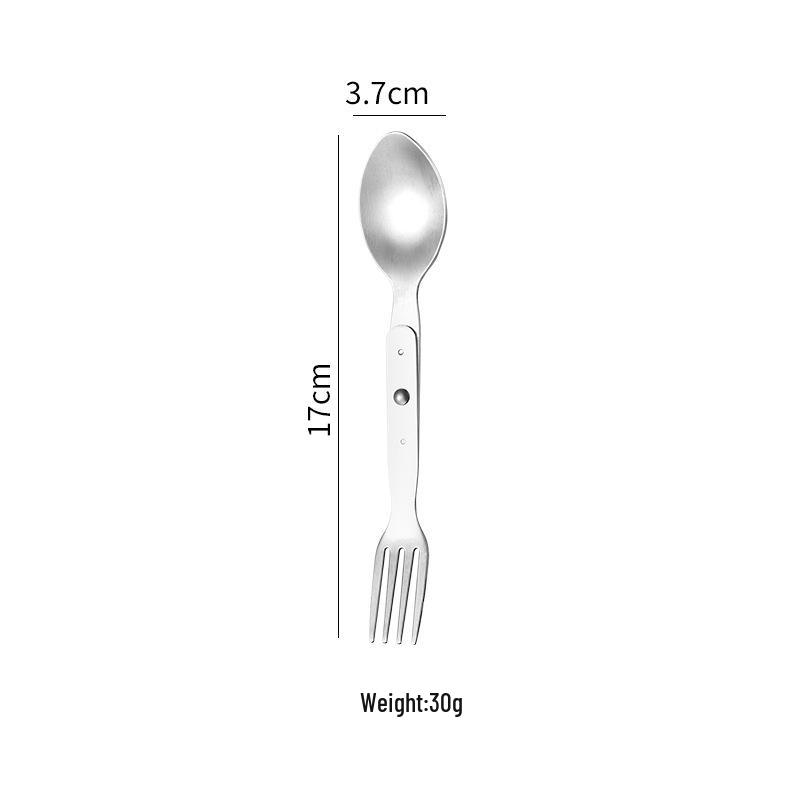 Stainless Steel Travel BBQ Utensil Set: Knife, Fork, Spoon & Bottle Opener