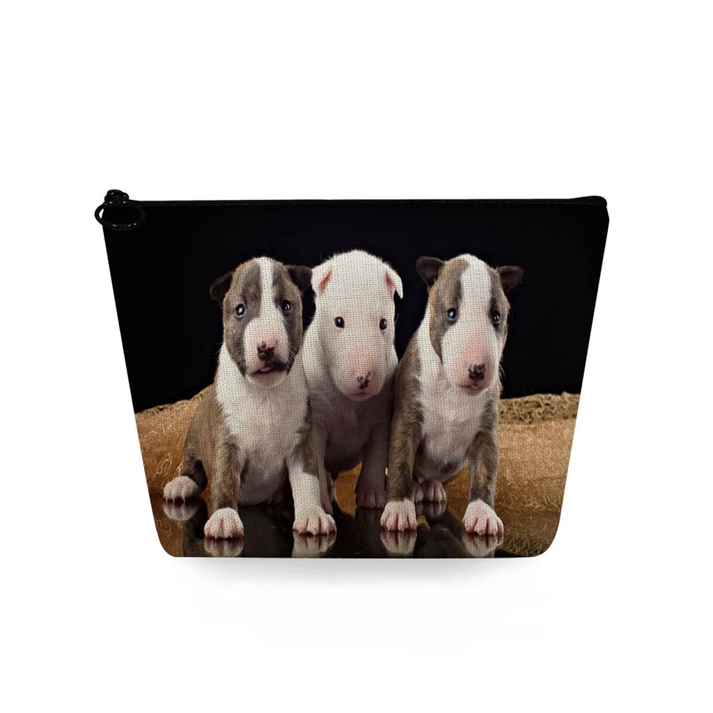 Women Dog Print Cosmetic Bag Toiletries Organize Travel Storage Case 6783