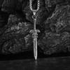 Hot Selling Accessories Big Sword Pendant Men's Punk Style Hip Hop Necklace Statement Accessories Necklace