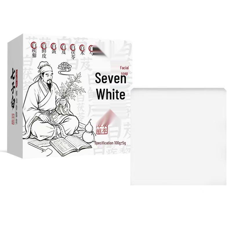 Seven-White Ручное травяное мыло для лица - Увлажняющее, контролирующее жирность, для лица и тела